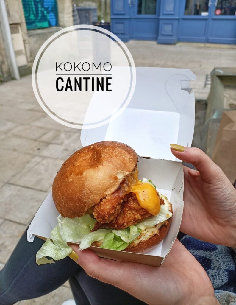 Fried chicken burger from Kokomo Cantine in Bordeaux, France